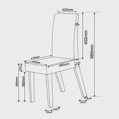 Conjunto Mesa de Jantar Redonda Spirit com 4 Cadeiras Móveis