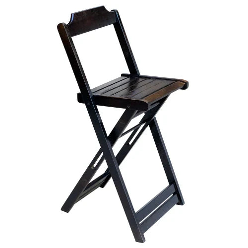 Conjunto de Mesa Bistrô de Madeira com 4 Cadeiras Dobravel Ideal para Bar e Restaurante Tabaco