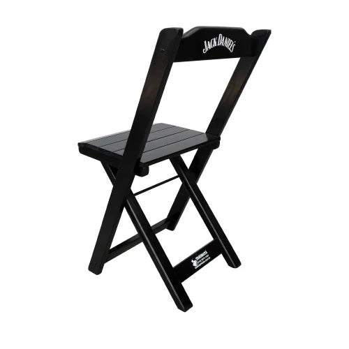 Kit 2 Cadeiras Dobráveis Madeira Personalizada Jack Preta