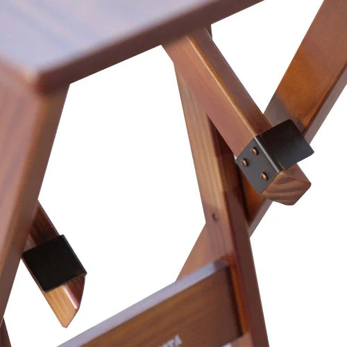 Mesa Bistrô Dobrável Madeira Padrão Imbuia