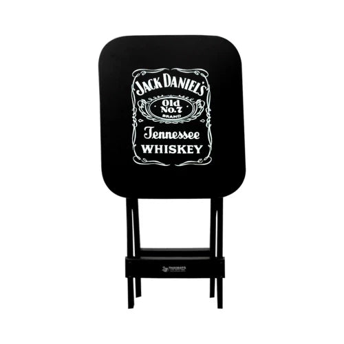 Mesa Bistrô Dobrável Jack Daniel's Madeira Preta