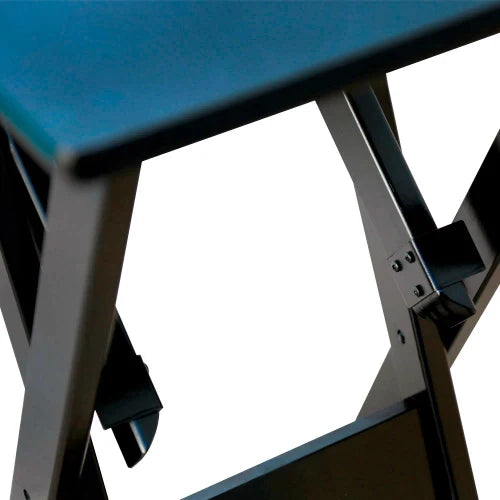 Conjunto de Mesa Dobrável 60x60 com 2 Cadeiras Preto
