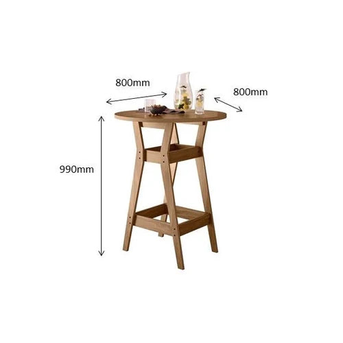 Conjunto Mesa Bistrô com 2 Banquetas Cedro Gold 11C