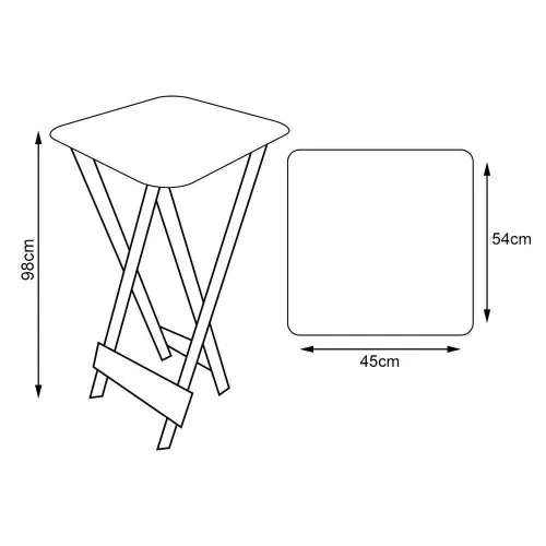 Conjunto Mesa Bistrô Com 4 Banquetas Dobráveis De Madeira Jack Imbuia Marrom