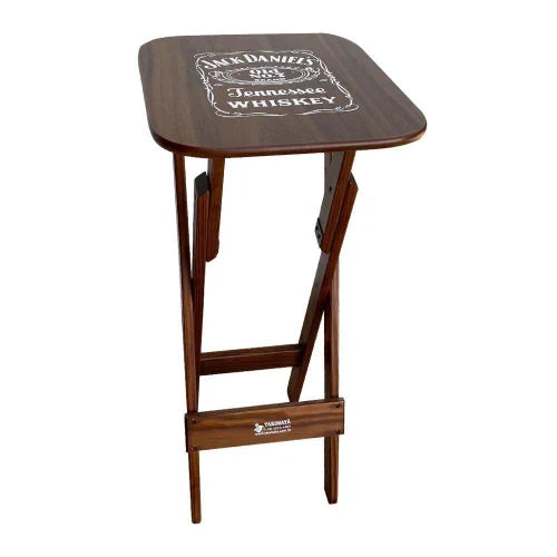 Conjunto Mesa Bistrô Com 4 Banquetas Dobráveis De Madeira Jack Imbuia Marrom