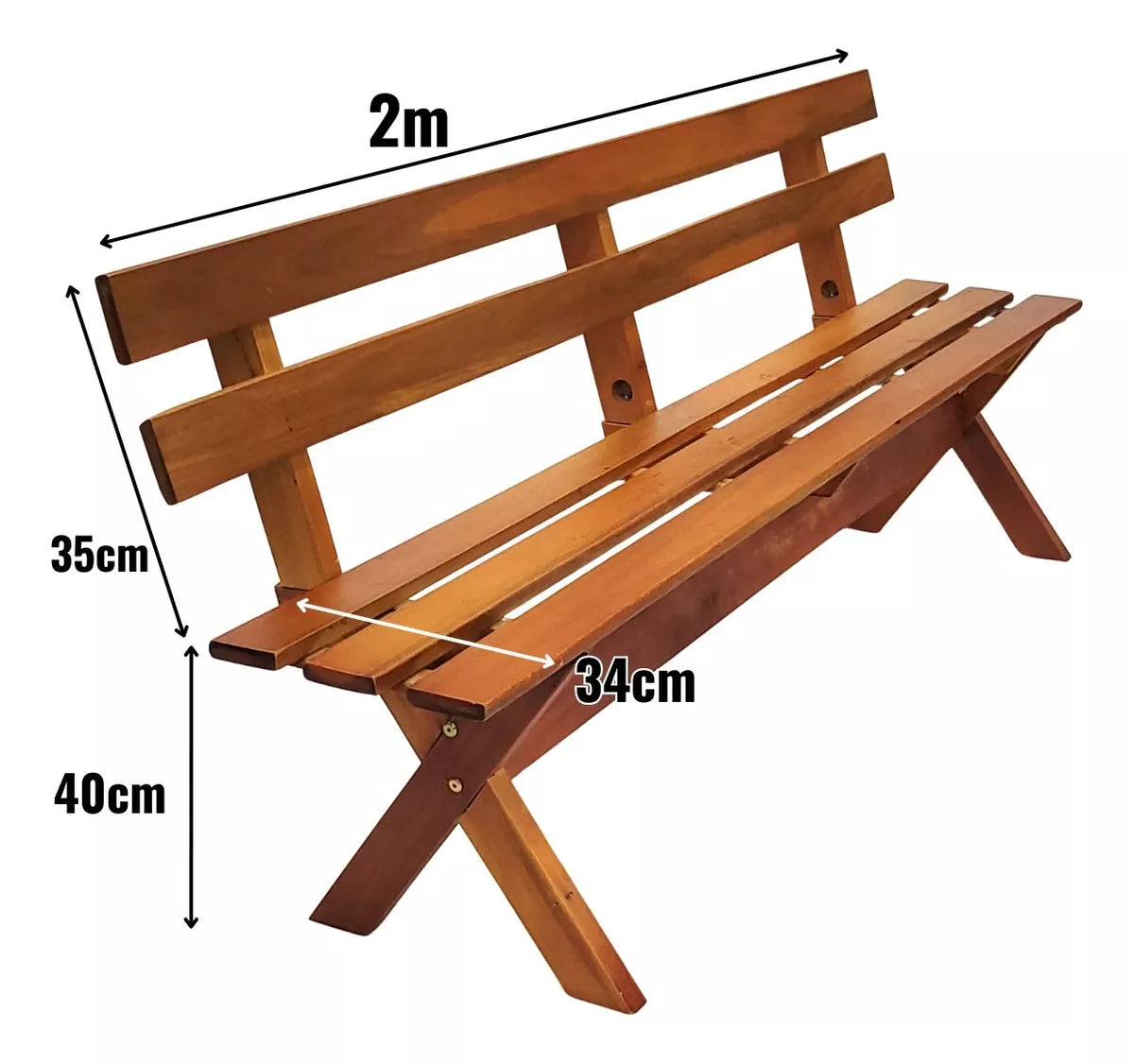 Conjunto Mesa Madeira Rústica Para Churrasco - Mesa + 4 Bancos Mel