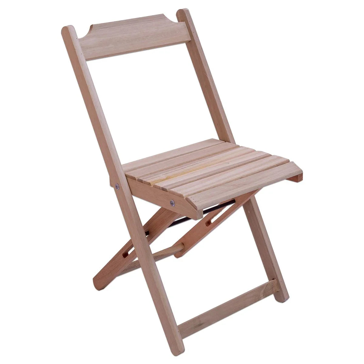 CONJUNTO DOBRÁVEL DE MESA 120X70 COM 1 MESA E 4 CADEIRAS EM MADEIRA EUCALIPTO SEM PINTURA