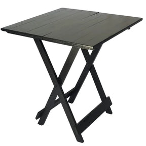 Mesa Dobrável 70x70 Retrátil De Madeira Preto